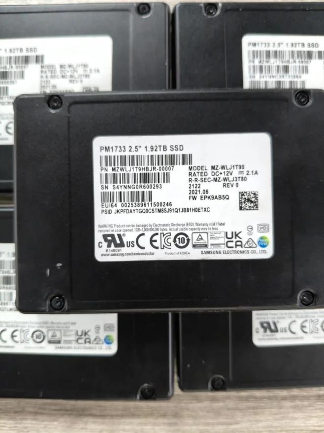 Samsung PM1733 1.92TB NVMe Enterprise SSD product reference photo