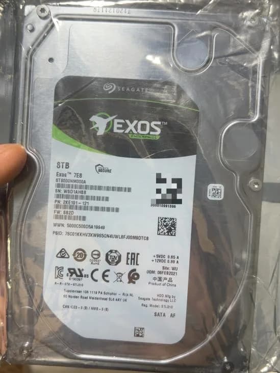 Seagate Exos 7E8 8TB SATA HDD product reference photo