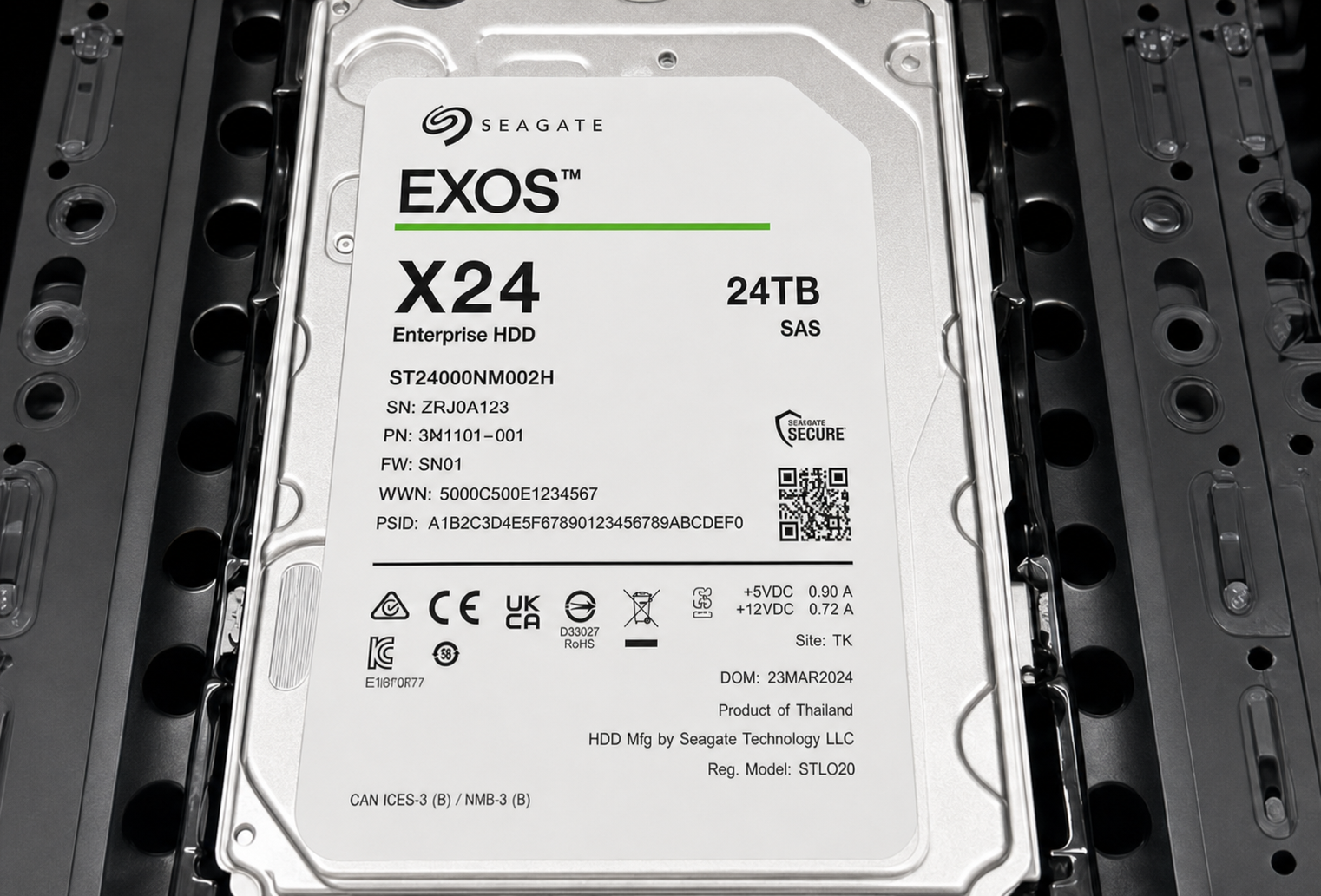 Seagate Exos X24 24TB enterprise HDD reference