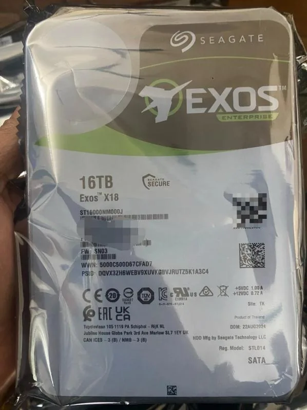 Seagate Exos X18 16TB SATA HDD