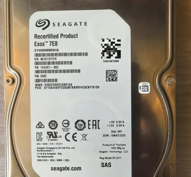 Seagate Exos 7E8 4TB SAS HDD