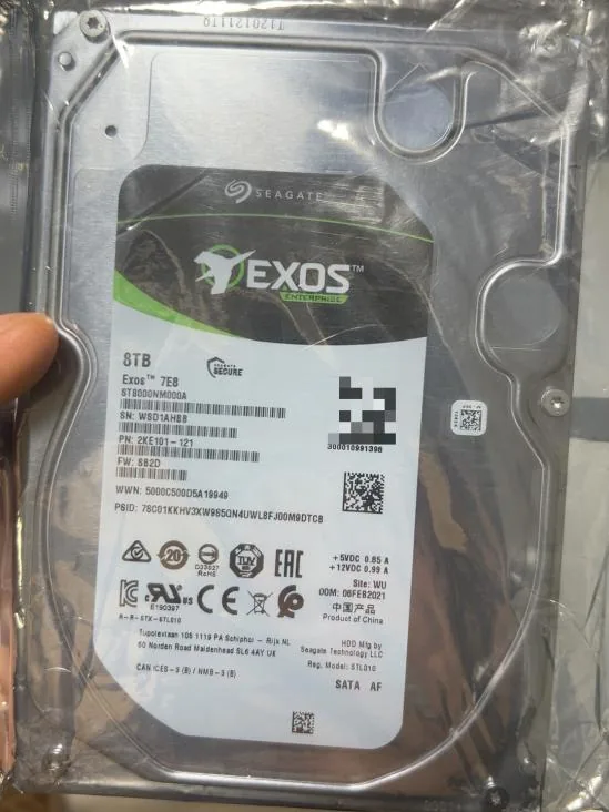 Seagate Exos 7E8 8TB SATA HDD