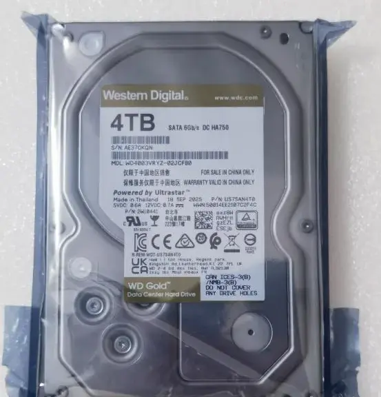 WD Gold 4TB SATA Enterprise HDD